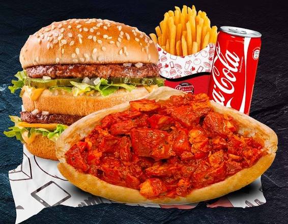Formule Double Sandwich+Burger
