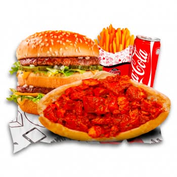 Formule Double Sandwich+Burger